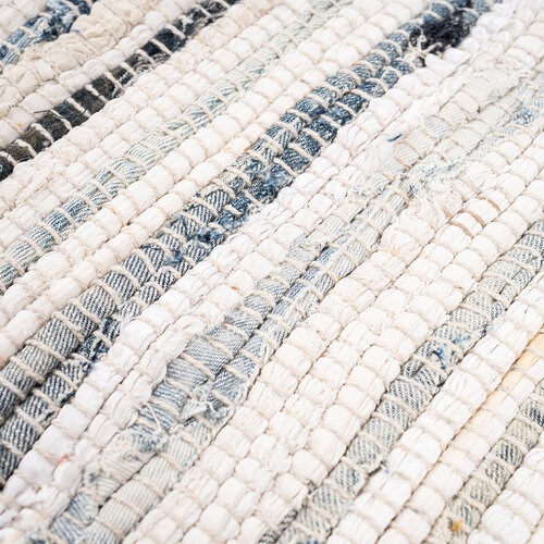 Teppich Denim gestreift, 60 x 90 cm