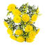 Umelá kvetina chryzantémy žltá