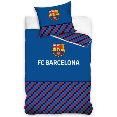 Bavlněné povlečení FC Barcelona Half of Cubes, 140 x 200 cm, 70 x 90 cm