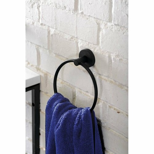 SAPHO XB402 X-Round Black suport pentru prosoaperotund, negru