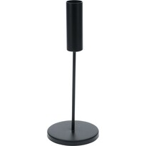 Minimalistyczny metalowy świecznik czarny, 8 x 20,7 cm
