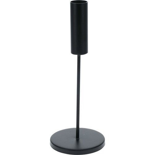 Suport de lumânare din metal Minimalist negru, 8 x 20,7 cm