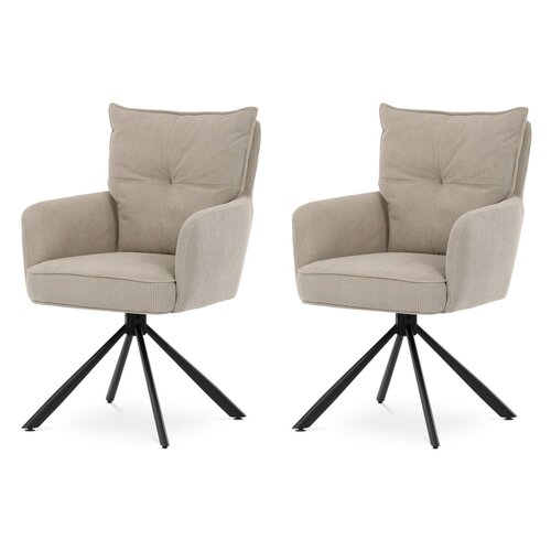 Esszimmerstuhl-Set  mit Rückstellmechanismus HC-X1128 LAN2, Cord, 2 Stück