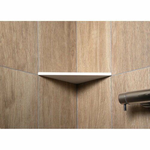SAPHO AE200-0101 Abeline кутова полиця rockstone 20 x 20 см, білий матовий