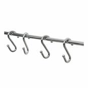 Compactor Selbstklebende Küchenstange zum Aufhängen Bestlock Magic, 8 Haken