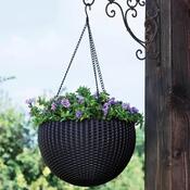 Keter viseči cvetlični lonec Sphere antracit,premer 35 cm