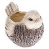 Garten-Keramik-Übertopf Vogel, 21 x16,5 x 16 cm