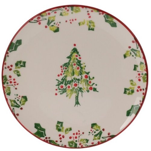 EH Vianočný tanier Yule, 21 cm, stromček