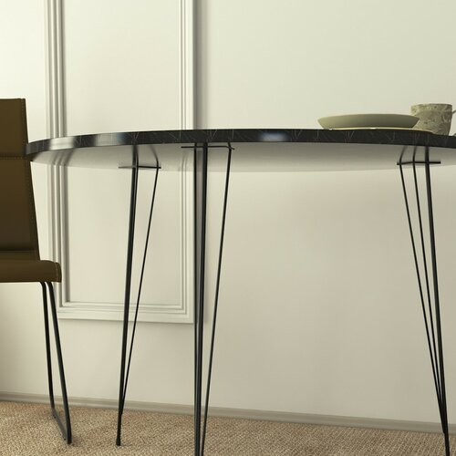 Sandalf Royal Black and White étkezőasztal