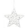 Vianočná závesná hviezda Alambre, biela