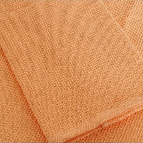 B.E.S. Petrovice Geschirrtuch Waffel Aprikose, 40 x 60 cm, 3er-Set