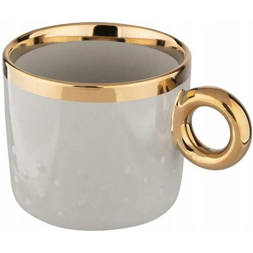 Altom Porcelanasti skodelica Palazzo dots 350 ml,sivka