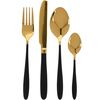 EH 16-delni jedilni pribor Black and Gold