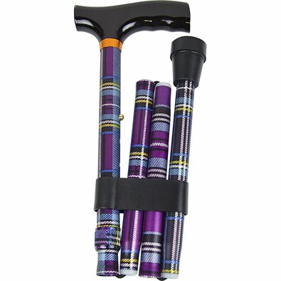 Składana laska spacerowa Karo – różowa, 95 cm