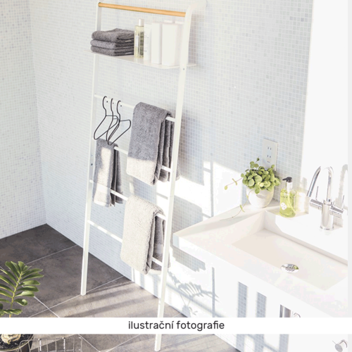 Wieszak drabinkowy BUNY, metal, biały