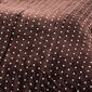 Pościel pluszowa Polka brązowy, 140 x 200 cm, 70 x 90 cm