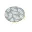 Bellatex Sitzkissen Adéla rund glatt Feder grau, 40 x 40 cm