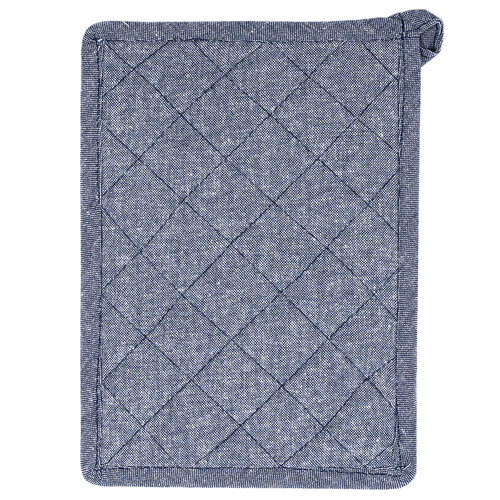 Potholder and trivet Heda dark blue, set of 2