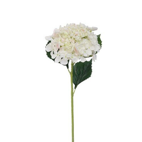 Umelá hortenzia, v. 52 cm, biela