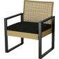Gartenmöbel Set Gandia, 4 Teile, Metall, PE, Rattan