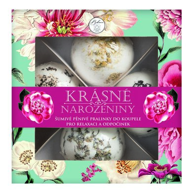 Bohemia Gifts Badebomben - Geburtstag, 4 Stück