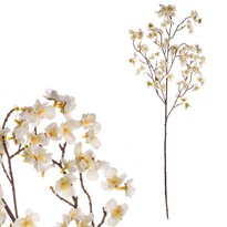 Sztuczna gałązka czereśni biały,  104 cm