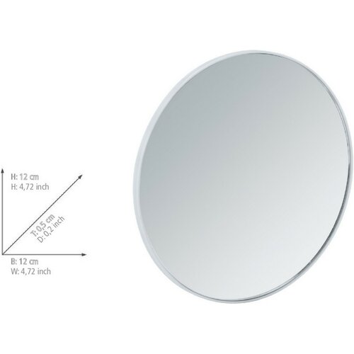 Wenko Samolepící kosmetické zrcátko 3x zvětšení, pr. 12 cm