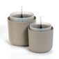 Plastia Samozavlažovací kvetináč Tolita Air hnedý, priemer 19 cm