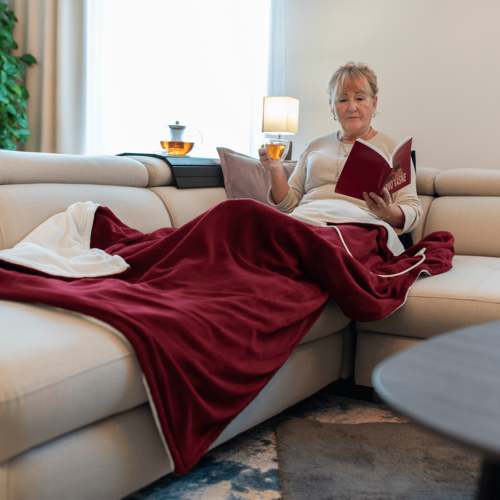 Elektrická vyhrievacia deka MEDISA, vínová