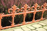 Gartenzaun Art 34 cm terracotta