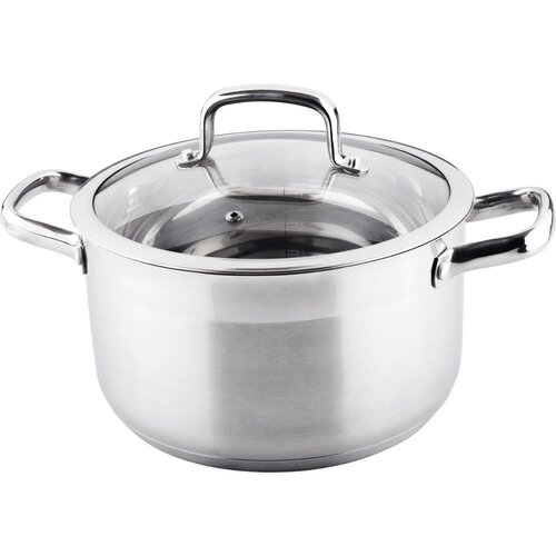 Oală din oțel inoxidabil cu capac Lamart LTSS2413 Prestige, 24 x 13,5 cm