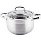 Oală din oțel inoxidabil cu capac Lamart LTSS2413 Prestige, 24 x 13,5 cm