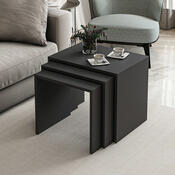 Ablagetisch Alya Anthracite, 3 Stück
