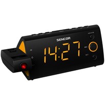 Ceas radio-cu alarmă și cu proiecție Sencor SRC 330 OR, portocaliu
