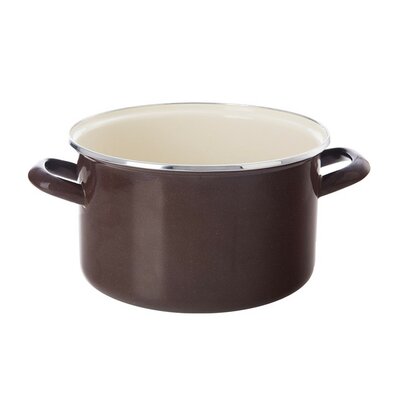 Orion Emajliran lonec z obodom rjav, 3 l
