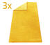 Ručník Doubleface JOOP! žlutý, 50 x 100 cm, sada 3, žlutá, 50 x 100 cm