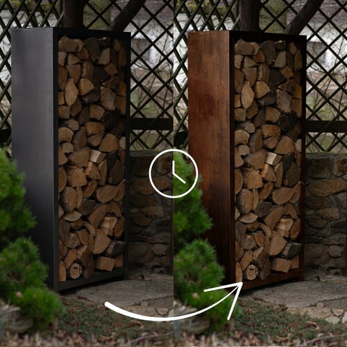 Stora Kerti fáskamra 180 x 90 x 40 cm, corten CORGARDEN 1034