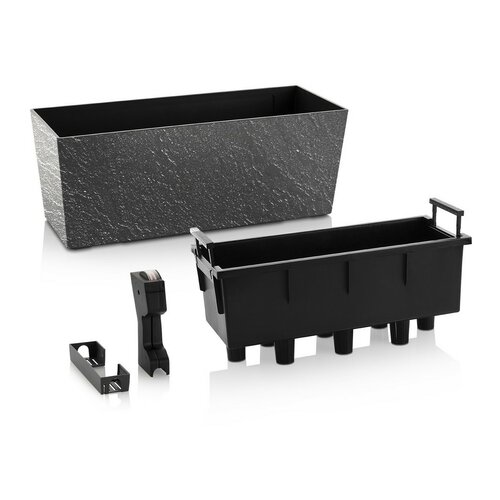 Flower Lover Samozavlažovací truhlík Supreme Stonešedá, 50 cm