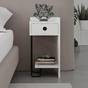 Nachttisch Sirius Right White