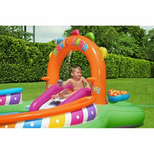 Bestway Aufblasbares Wasserspielzentrum Sing and Splash, 295 x 190 x 137 cm