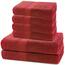 DecoKing Komplet ręczników Marina czerwony, 4 szt. 50 x 100 cm, 2 szt. 70 x 140 cm