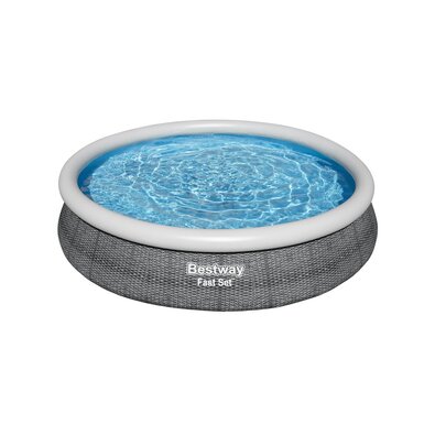 Bestway Aufblasbarer Pool Fast Set, 367 x 76 cm