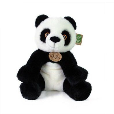 Rappa Plišasta panda sedeča črno-bela, 27 cm