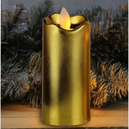 Domarex Zestaw świec dekoracyjnych LED, złoty, 3 szt.