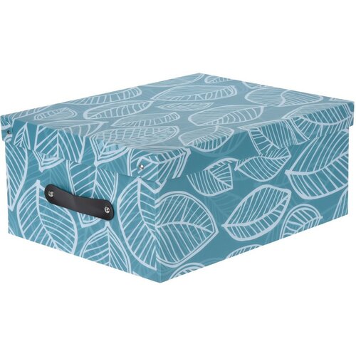 Dekoračný úložný box s vekom, modrá