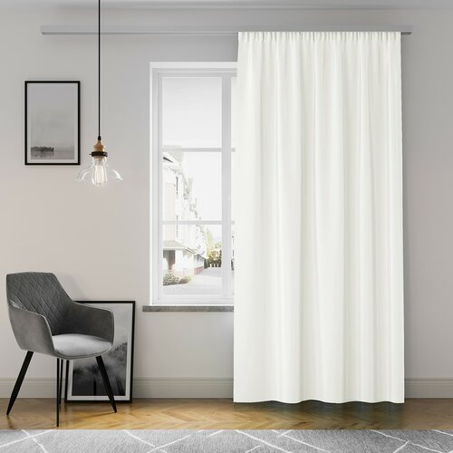 Restilo Oxford Pleat függöny, fehér, 140 x 250 cm