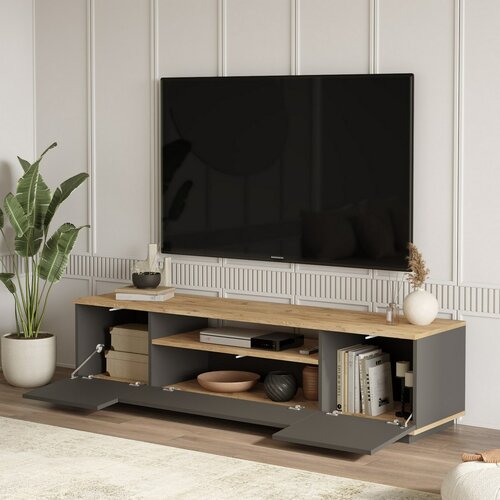 Fran Atlantic Pine and Anthracite TV-asztal