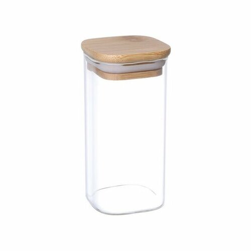4Home Steklena posoda za živila z pokrovom Bamboo,300 ml