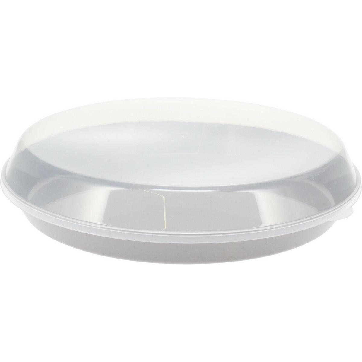 Plastikowa miska EH Serving z pokrywką 35,5 x 8,5cm, szara