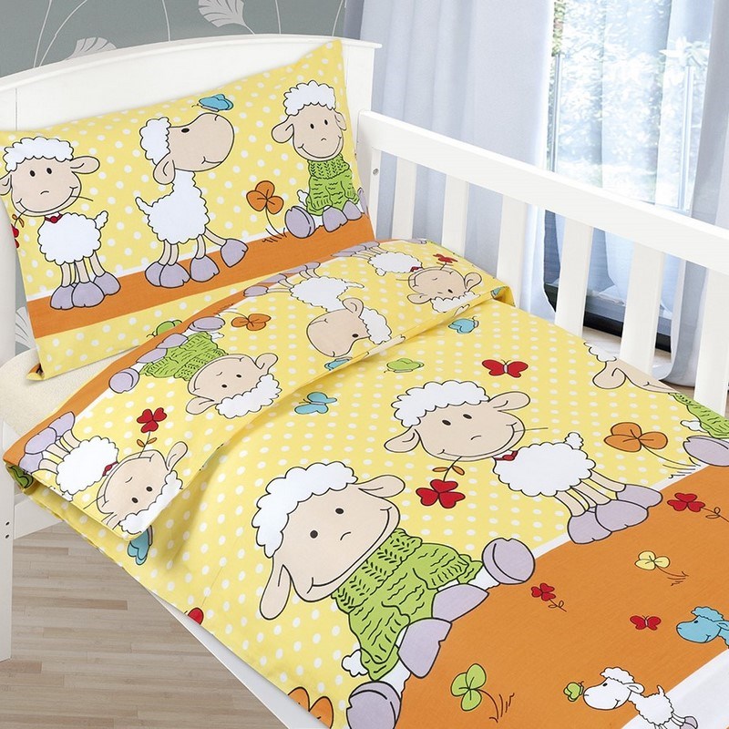 Bellatex Povlečení dětské AGÁTA Ovečky, 90 x 135 cm, 45 x 60 cm